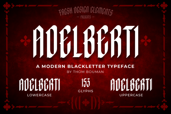 Adelberti Font: A Modern Blackletter Design for Creative Projects