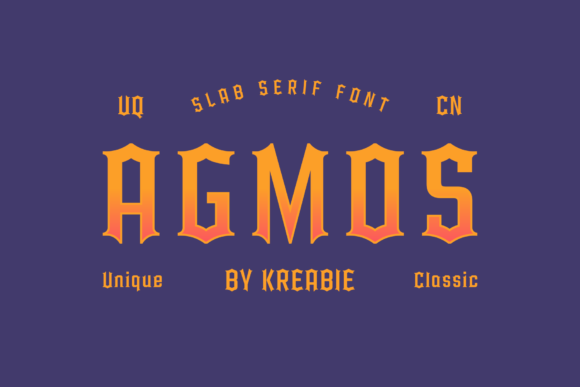 Agmos Font Review: Bold Blackletter for Small Business Branding