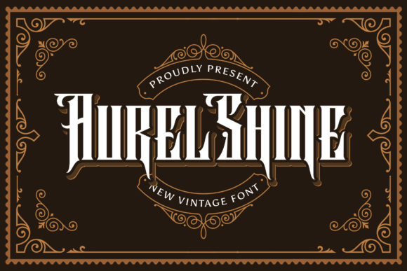 Aurel Shine: A Classic Blackletter Font for Timeless Brand Design