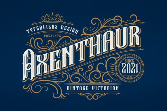 Axenthaur Font: Vintage Blackletter for Digital Marketing