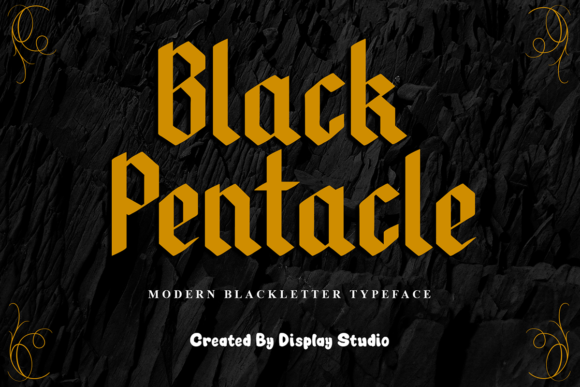 Black Pentacle: A Bold Blackletter Font for Striking Brand Identities