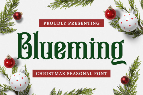 Blueming: A Vintage Blackletter Font for Crafters and Makers