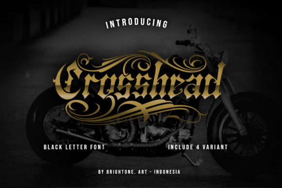 Crosshead: A Bold Blackletter Font for Editorial Design and Branding