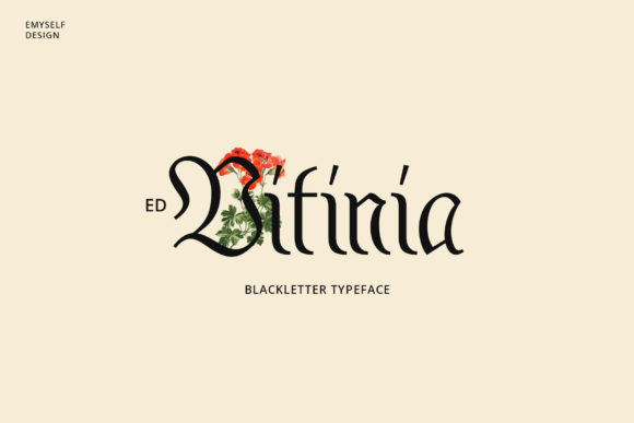 ED Vitinia: A Gothic Blackletter Font for Modern Web Design and Brand Identity