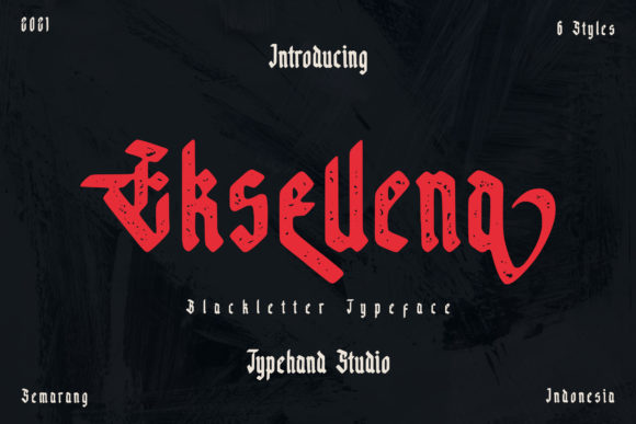 Eksellena Font: Bold Blackletter for Web Design