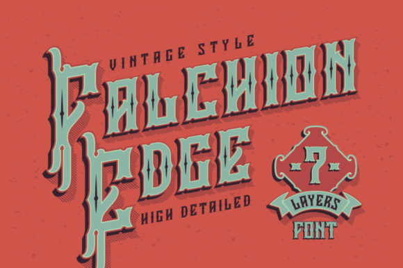 Falchion Edge Font: Assertive Blackletter for Editorial Design