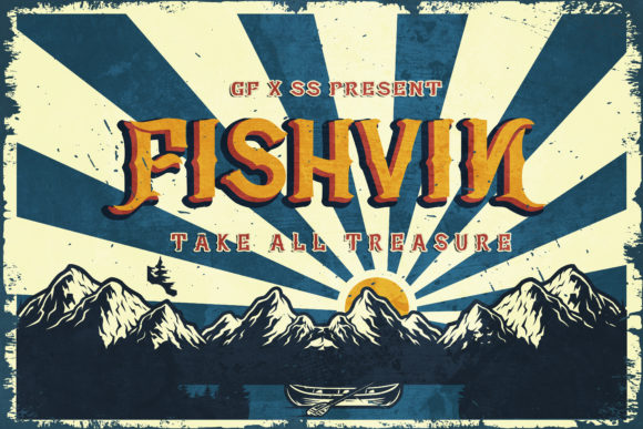 Fishvin: A Bold Blackletter Font for Handmade Labels, Invitations, and More