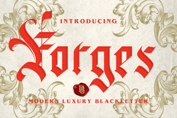 Forges: A Modern Blackletter Font for Bold Digital Branding