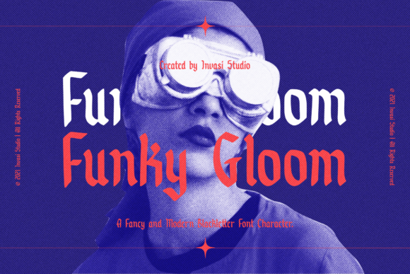 Funky Gloom Font: Modern Blackletter for Branding