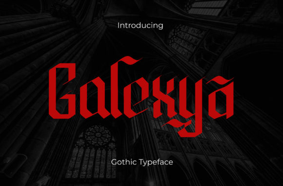 Galexya: A Bold Blackletter Font for Striking Brand Designs