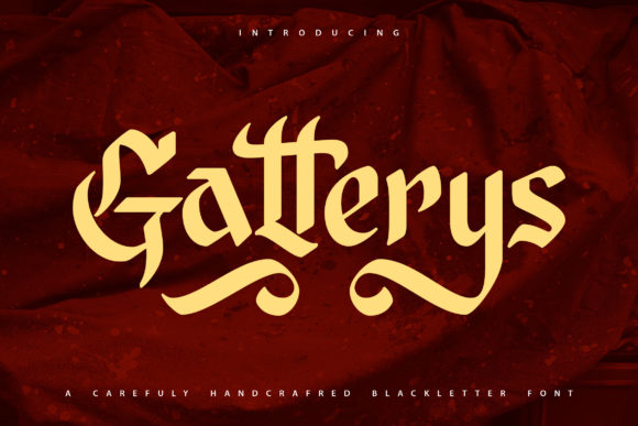 Gatterys: A Bold Blackletter Font for Nostalgic Editorial Design