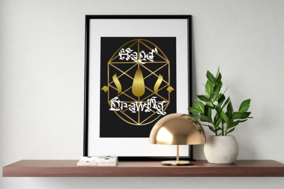 Hand Drawing Font: Bold Blackletter for Web Design