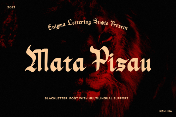 Mata Pisau Font: Assertive Blackletter for Digital Marketing