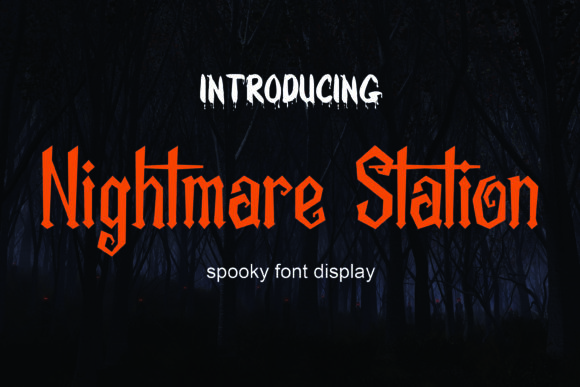 Nightmare Station: A Spooky Blackletter Font for Dramatic Editorial Design