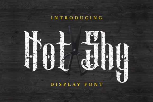 Not Shy: A Gothic Blackletter Font That Elevates Brand Identity