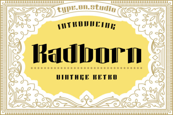 Radborn: A Bold Blackletter Font That Elevates Small Business Branding