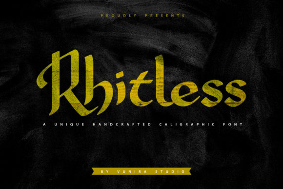 Rhitless: A Bold Blackletter Font for Makers and Creative Sellers