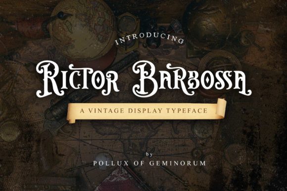 Rictor Barbossa: A Gothic Blackletter Font for Bold Handmade Designs