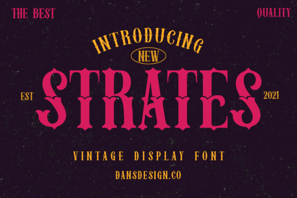 Strates: A Bold Blackletter Font That Elevates Small Business Branding
