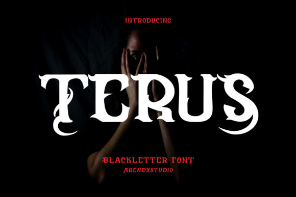 Terus Font: Bold Blackletter Branding for Small Business