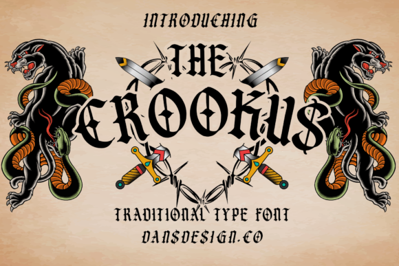 The Crookus Font: Imposing Blackletter for Crafters