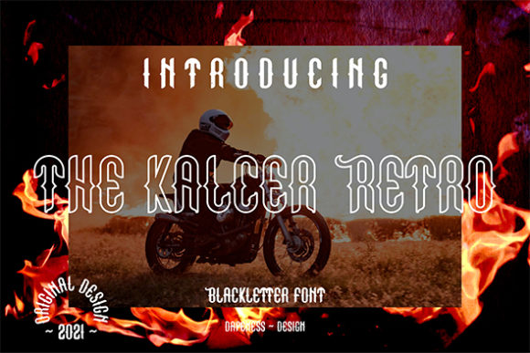 The Kalcer Retro: A Casual Blackletter Font for Authentic Editorial Design