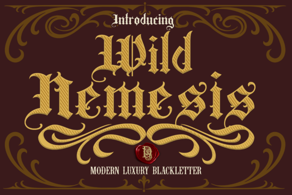 Wild Nemesis: A Chic Blackletter Font for Bold Marketing Typography
