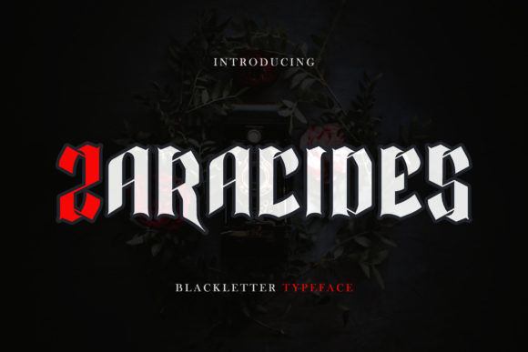 Zaracides: A Classic Blackletter Font for Handmade Design Projects